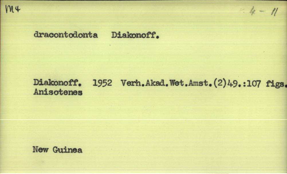 front of card